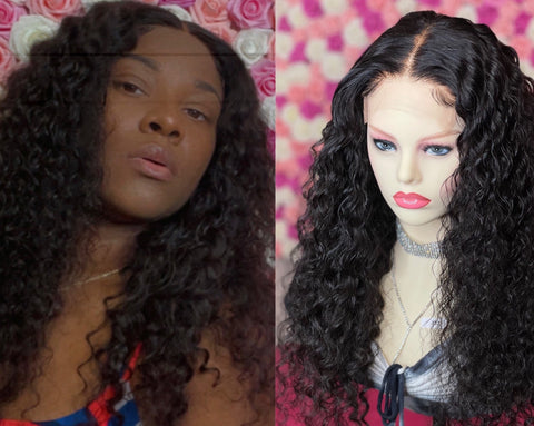 Berry - Curly Glueless Lace Wig